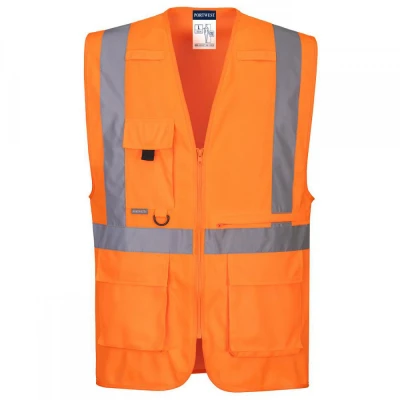 C357 - Vestă HiVis Executive cu buzunar pentru tab / Portwest / Veste semnalizare