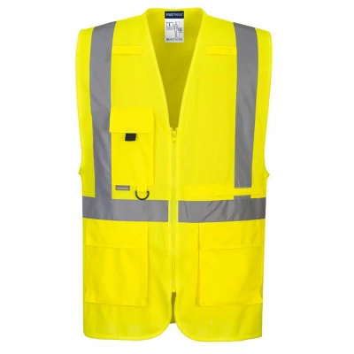 C357 - Vestă HiVis Executive cu buzunar pentru tab / Portwest / Veste semnalizare