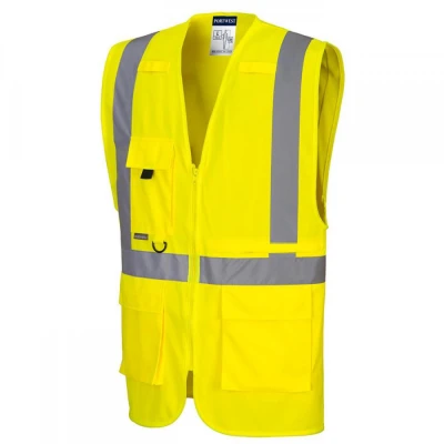 C357 - Vestă HiVis Executive cu buzunar pentru tab / Portwest / Veste semnalizare