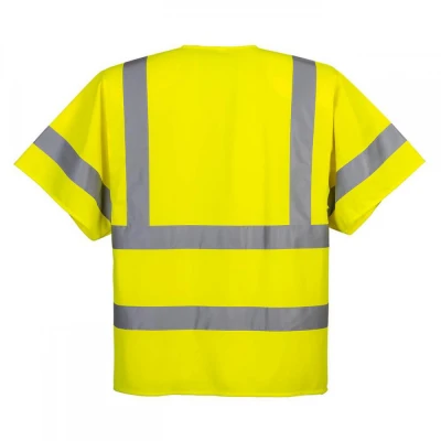 C372 - Vestă cu fermoar cu mânecă scurtă / Portwest / Veste semnalizare