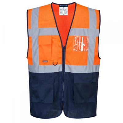 C377 - Vestă Executive HiVis bicoloră gama MeshAir / Portwest / Veste semnalizare