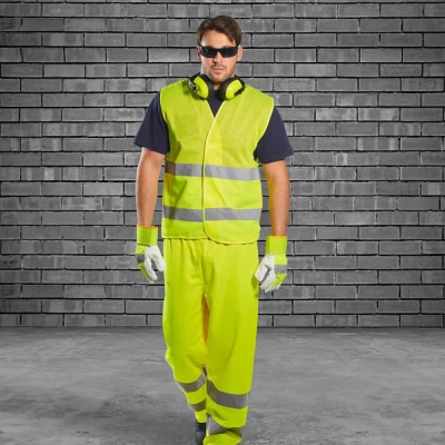 C494 - Vestă Half Mesh HiVis / Portwest / Veste semnalizare