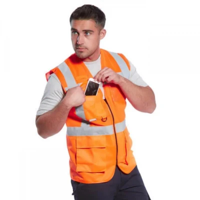C496 - Vestă Madrid Executive Mesh HiVis / Portwest / Veste semnalizare