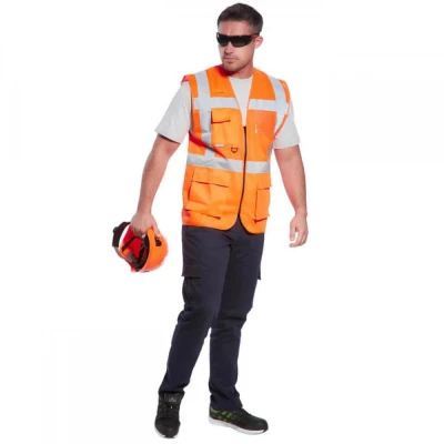 C496 - Vestă Madrid Executive Mesh HiVis / Portwest / Veste semnalizare