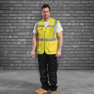 C496 - Vestă Madrid Executive Mesh HiVis / Portwest / Veste semnalizare