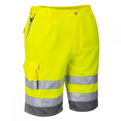 E043 - Pantaloni scurți HiVis polibumbac / Portwest / Reflectorizanta