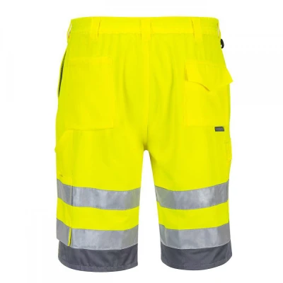 E043 - Pantaloni scurți HiVis polibumbac / Portwest / Reflectorizanta