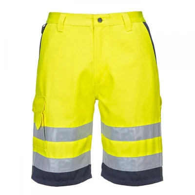 E043 - Pantaloni scurți HiVis polibumbac / Portwest / Reflectorizanta
