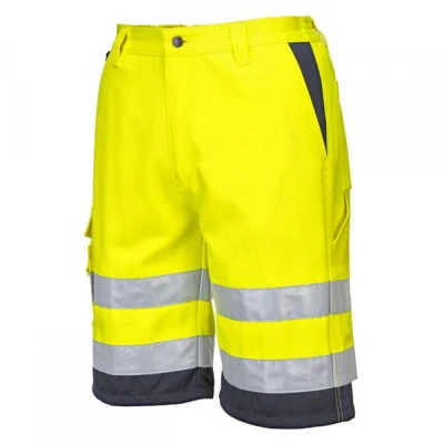 E043 - Pantaloni scurți HiVis polibumbac / Portwest / Reflectorizanta