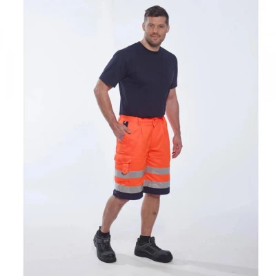 E043 - Pantaloni scurți HiVis polibumbac / Portwest / Reflectorizanta