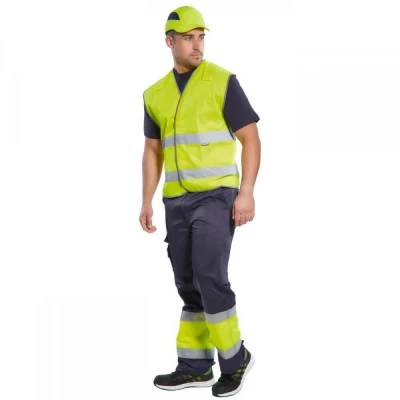 E049 - Pantaloni HiVis Combat bicolor / Portwest / Reflectorizanta