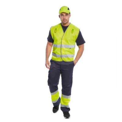E049 - Pantaloni HiVis Combat bicolor / Portwest / Reflectorizanta