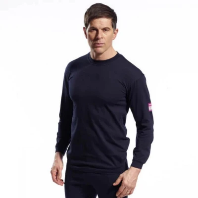 FR11 - Tricou cu mânecă lungă ignifug și antistati / Portwest / Antistatica, ignifuga