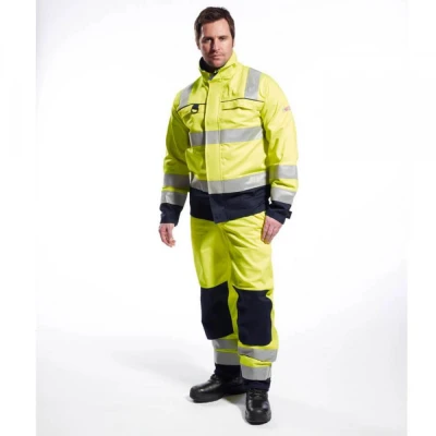 FR62 - Pantalon HiVis Multi-Norm / Portwest / Antistatica, ignifuga