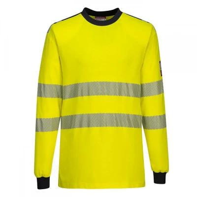FR701 - Tricou WX3 HiVis rezistent la flăcară / Portwest / Antistatica, ignifuga