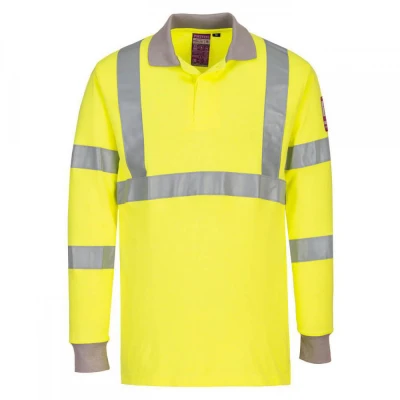 FR77 - Tricou Polo HiVis antistatic și ignifug / Portwest / Antistatica, ignifuga