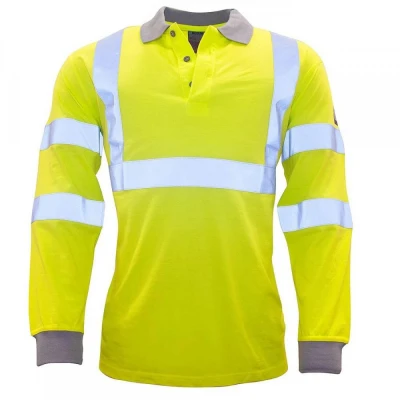 FR77 - Tricou Polo HiVis antistatic și ignifug / Portwest / Antistatica, ignifuga