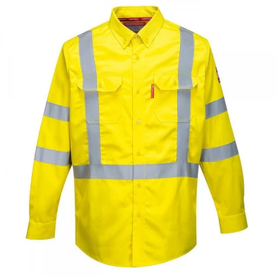 FR95 - Cămașă Bizflame FR HiVis 88/12 / Portwest / Antistatica, ignifuga
