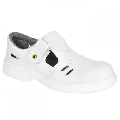 FW48 - Sandale Steelite ESD Ebro Safety S1 SRC / Portwest / Incaltaminte protectie alba