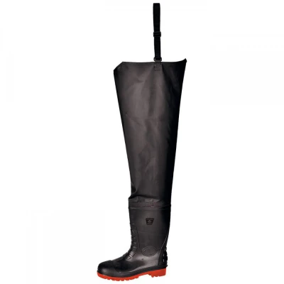FW71 - Cizme până la șold Steelite S5 SRC / Portwest / Cizme protectie PVC, apa noroi, galosi PVC