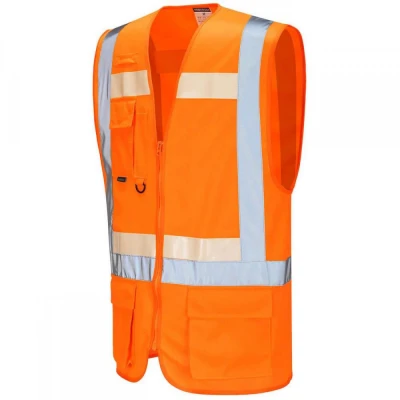 G456 - Vestă Glowtex™ Executive HiVis Ezee Zip / Portwest / Veste semnalizare