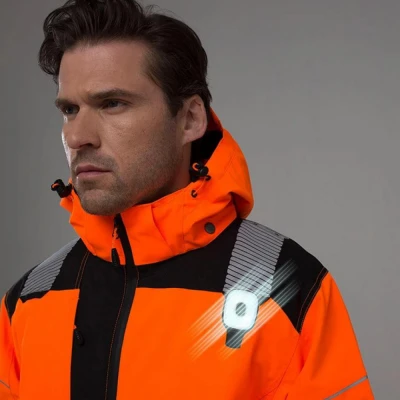 HV12 - Lanterna Clip reîncărcabilă USB / Portwest / Reflectorizanta