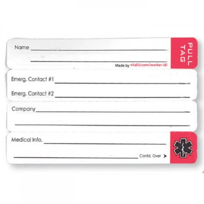 ID10 - Bandă informații de contact / Portwest / Accesorii
