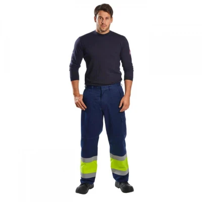 MV26 - Pantaloni Modaflame HiVis / Portwest / Antistatica, ignifuga