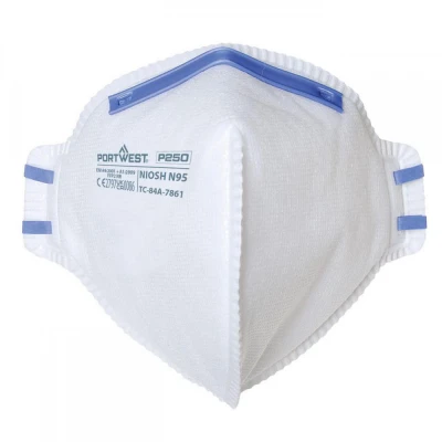 P250 - Mască de protecție FFP2 Dust Mist Fold Flat / Portwest / Semimasti simple fara supapa
