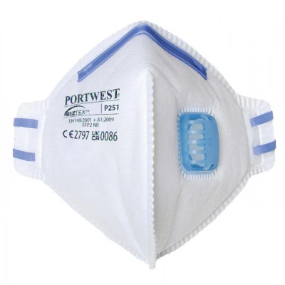 P251 - Mască de protecție Respirator FFP2 Valved D / Portwest / Semimasti simple cu supapa FFP2