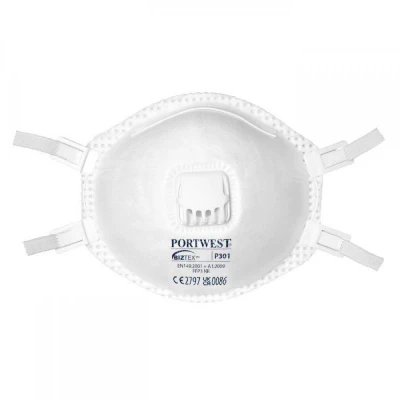 P301 - Măști  FFP3 Dust Mist Fume cu valvă / Portwest / Semimasti simple cu supapa FFP3
