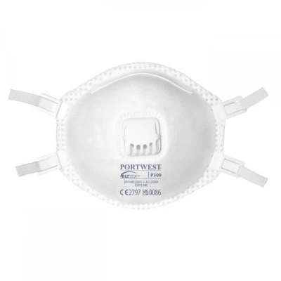 P309 - Mască FFP3 cu supapă, ambalaj Blister (2 bu / Portwest / Semimasti simple cu supapa FFP3