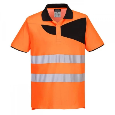 PW212 - Tricou Polo PW3 HiVis S/S / Portwest / Reflectorizanta