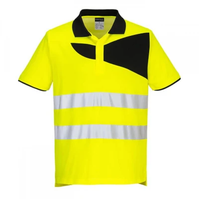 PW212 - Tricou Polo PW3 HiVis S/S / Portwest / Reflectorizanta