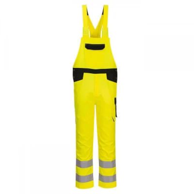 PW244 - Pantaloni PW2 HiVis cu bretele / Portwest / Reflectorizanta