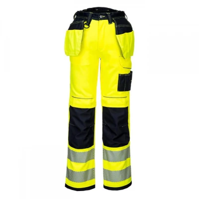 PW306 - Pantaloni Stretch Holster PW3 HiVis / Portwest / Reflectorizanta