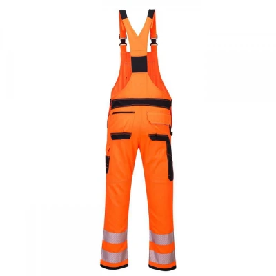 PW344 - Pantaloni PW3 cu pieptar HiVis Bib & Brace / Portwest / Reflectorizanta
