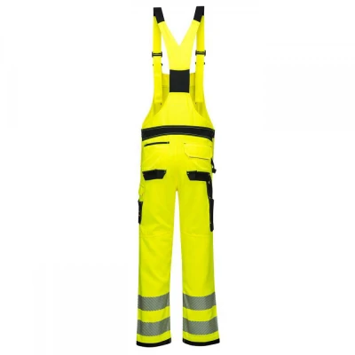 PW344 - Pantaloni PW3 cu pieptar HiVis Bib & Brace / Portwest / Reflectorizanta