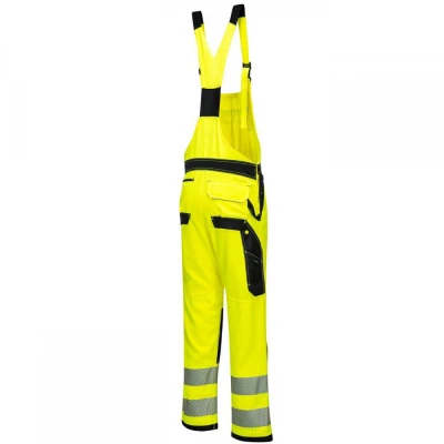 PW344 - Pantaloni PW3 cu pieptar HiVis Bib & Brace / Portwest / Reflectorizanta