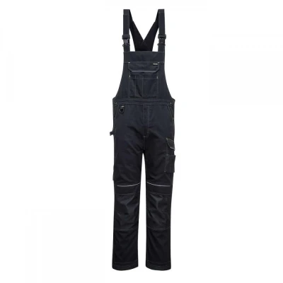 PW346 - Pantaloni PW3 de lucru cu pieptar / Portwest / Pantaloni salopeta cu pieptar