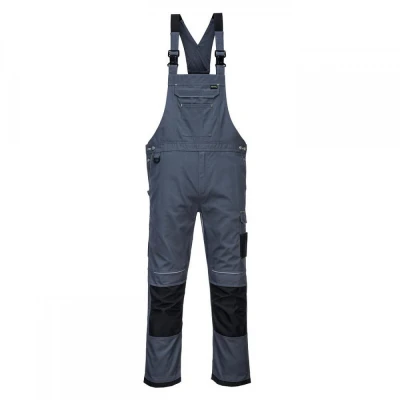 PW346 - Pantaloni PW3 de lucru cu pieptar / Portwest / Pantaloni salopeta cu pieptar