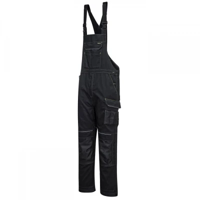 PW346 - Pantaloni PW3 de lucru cu pieptar / Portwest / Pantaloni salopeta cu pieptar