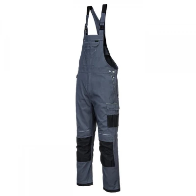 PW346 - Pantaloni PW3 de lucru cu pieptar / Portwest / Pantaloni salopeta cu pieptar
