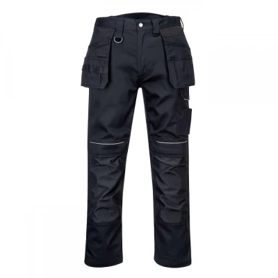 PW347 - Pantaloni salopetă PW3 din bumbac / Portwest / Pantaloni salopeta talie