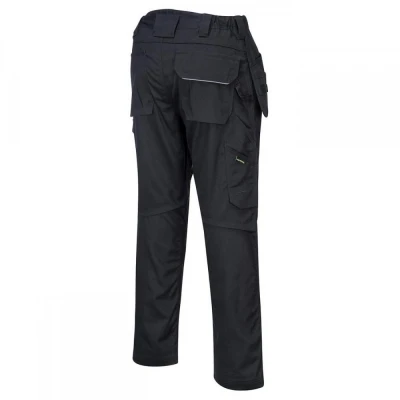 PW347 - Pantaloni salopetă PW3 din bumbac / Portwest / Pantaloni salopeta talie