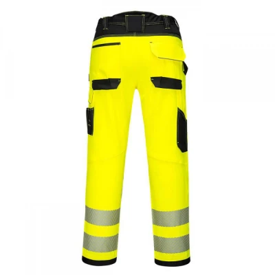 PW385 - Pantaloni PW3  de lucru HiVis Stretch pent / Portwest / Reflectorizanta