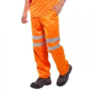 RT45 - Pantalon HiVis Poli-bumbac RIS / Portwest / Reflectorizanta