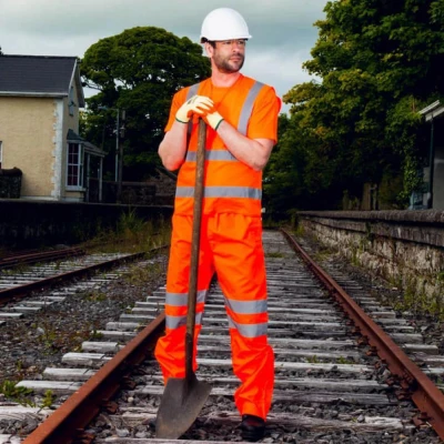 RT61 - Pantaloni respirabili Hi Vis / Portwest / Reflectorizanta