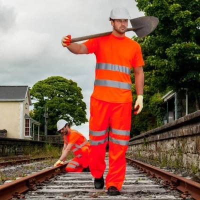 RT61 - Pantaloni respirabili Hi Vis / Portwest / Reflectorizanta