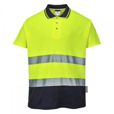 S174 - Tricou Polo Bumbac Confort Bicolor / Portwest / Reflectorizanta